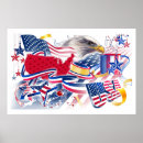 Suche nach flagge und adler poster Amerikanischer stolz