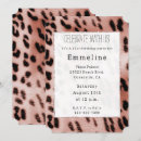 Suche nach rosa leopard einladungen Glitzer