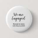 Recherche de fiancé badges Nous sommes fiancés