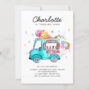 Recherche de camion crème glacée invitations Cône glacé