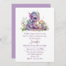 Recherche de bébé dragon invitations Violet