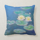 Recherche de peinture impressionniste coussins Bleu