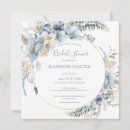 Recherche de dusty blue floral invitations Code qr