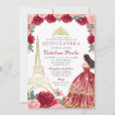 Recherche de paris quinceanera invitations Élégant