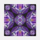 Recherche de mandala coloré magnets Violet