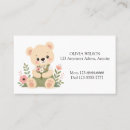 Suche nach teddybären visitenkarten Süßer teddybär