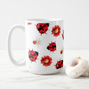 Recherche de coccinelle rouge tasses Magique