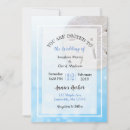 Recherche de de plage de sable mariage invitations Bleu