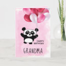 Recherche de panda noir et blanc cartes postales Illustration