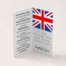 Recherche de drapeau anglais cartes visite Professeur