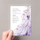 Suche nach purple quinceanera einladungen Elegant
