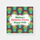 Recherche de cactus mignon serviettes Motif