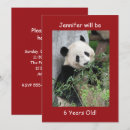 Recherche de panda géant invitations Enfants
