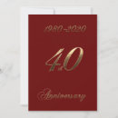 Recherche de 40 ans de mariage cartes invitations Enregistrer la date