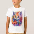 Recherche de chat coloré tshirts Floral