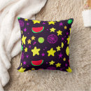 Recherche de motif fruit coussins Coloré