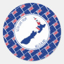 Recherche de drapeau néo zélandais autocollants Kiwi