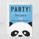 Recherche de panda anniversaire invitations Boy