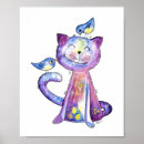 Suche nach lila katze poster Niedlich