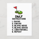 Suche nach swing postkarten Golfer