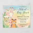 Recherche de watercolor animals baby shower invitations Lion