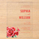Recherche de fleurs rouges invitations Minimaliste