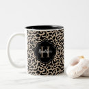 Recherche de empreinte de léopard noir tasses Élégant