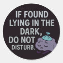 Suche nach dunkelheit aufkleber Humor