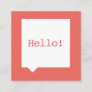 Recherche de parole cartes visite Bonjour