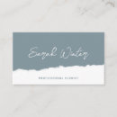 Recherche de papier déchiré cartes visite Minimaliste