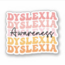 Recherche de dyslexie autocollants Équipe de dyslexie