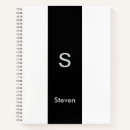 Recherche de noirs et blancs carnets Monogrammé