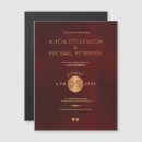 Recherche de rouge foncé invitations Minimaliste