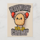 Recherche de gants de boxe cartes postales Drôle