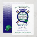 Recherche de joueur de baseball invitations Pour enfants