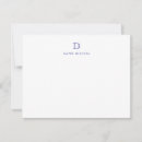 Recherche de carte de note de monogramme invitations Classique