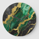 Recherche de marbre vert horloges Élégant