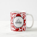 Recherche de monogram imprimées tasses Blanc