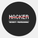 Recherche de pirates informatiques autocollants Violation de données