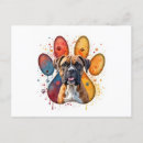 Recherche de pattes chien cartes postales Mignon