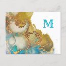 Recherche de monogramme s cartes postales Aquarelle