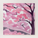 Suche nach kirschblüten puzzle Aquarell