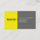Recherche de jaune gris cartes visite Consultant