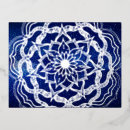 Recherche de mandala bleu cartes postales Hippie