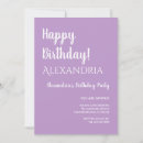 Recherche de lilas et blanc invitations Typographie