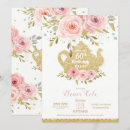 Suche nach tea party einladungen Rosa und gold
