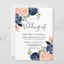 Recherche de bleu nuit mariage invitations Marine