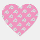 Recherche de p initial autocollants Lettre