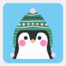 Recherche de illustration de pingouin autocollants Hiver