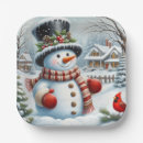 Recherche de bonhommes de neige assiettes Mignon